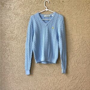 Magnolia Lane The Masters Cable Knit Sweater Women’s Size Small Blue